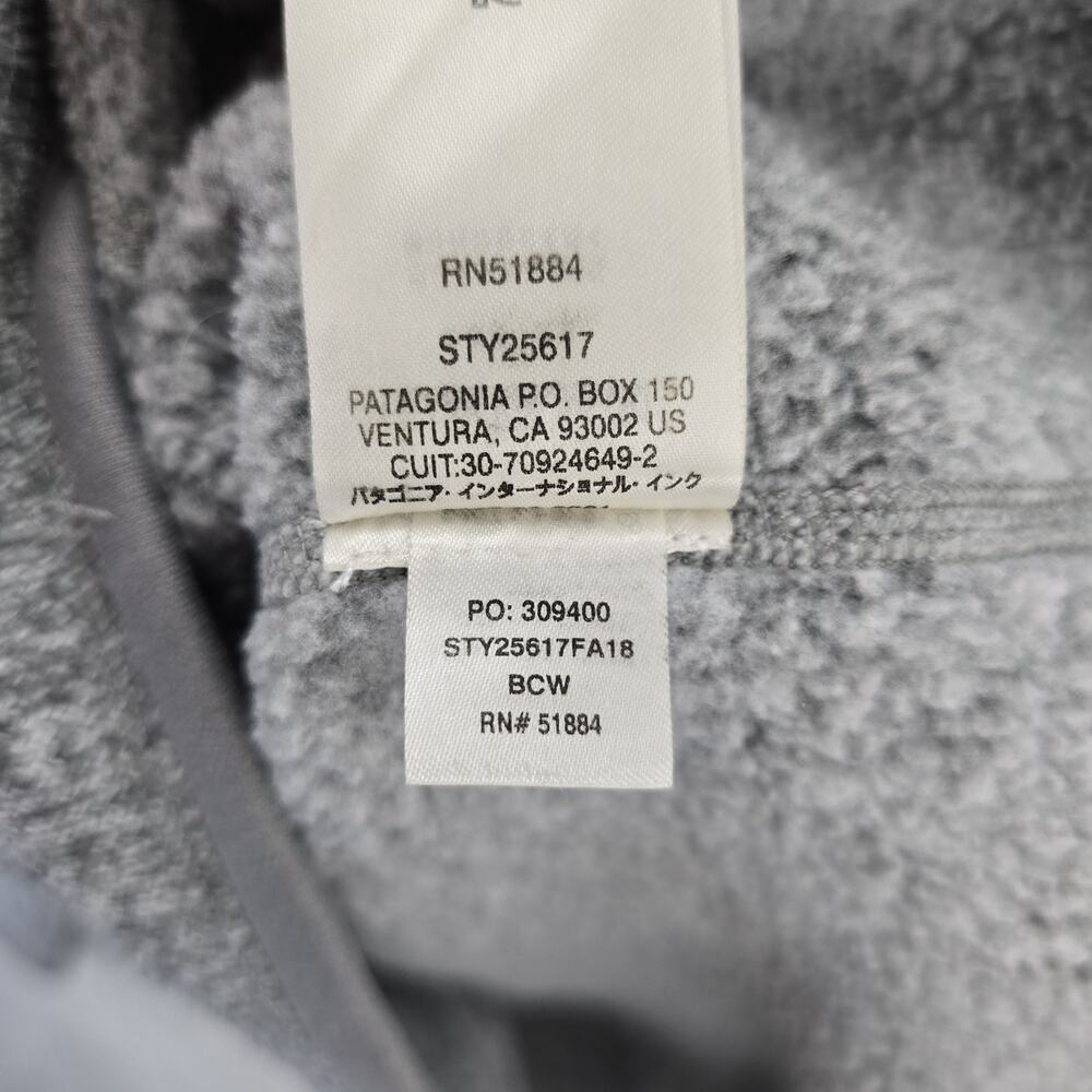 Patagonia Better Sweater 1/4-Zip Fleece Womens Small Heather Gray Pullover 25617 - Picture 9 of 12